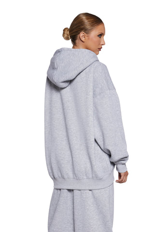 Indulge Me Zip-Up Hoodie - Gray