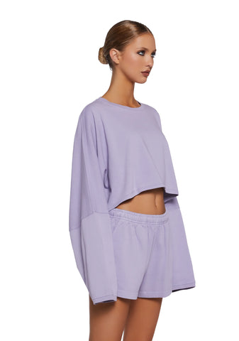 Easy Loving Long Sleeve Crop Top