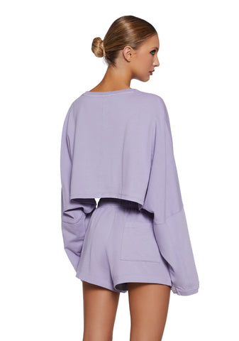 Easy Loving Long Sleeve Crop Top