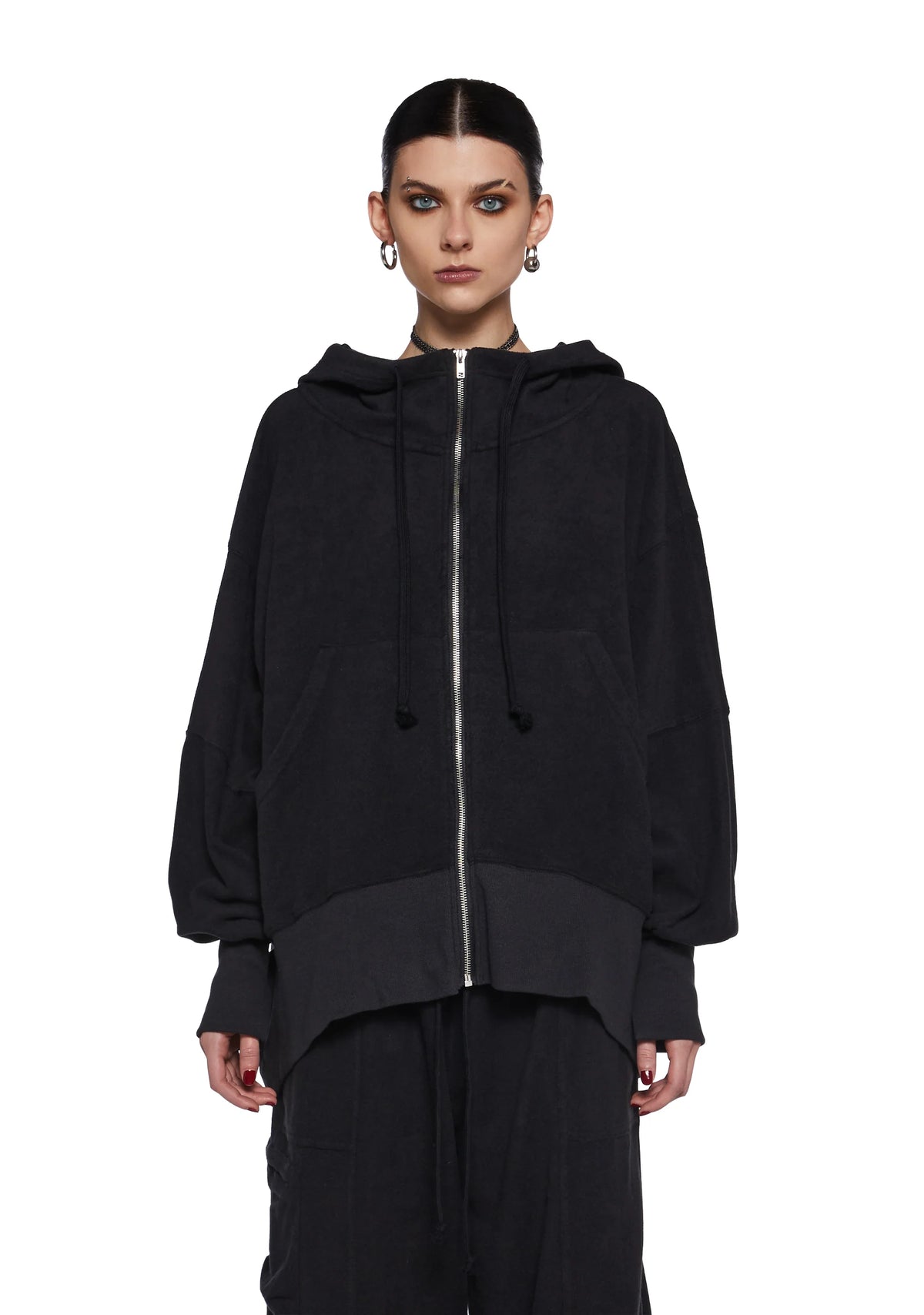 Club Kid Stare Zip-Up Hoodie