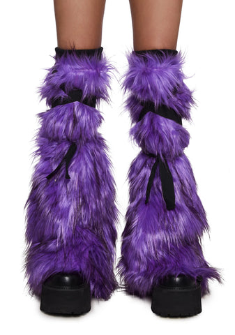 Neon Nocturnal Boot Covers - Purple