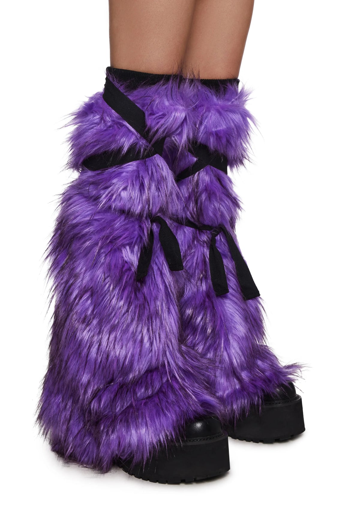 Neon Nocturnal Boot Covers - Purple