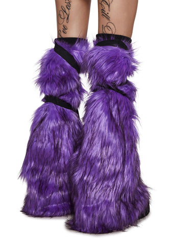 Neon Nocturnal Boot Covers - Purple