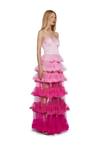 At The Altar Maxi Dress - Pink