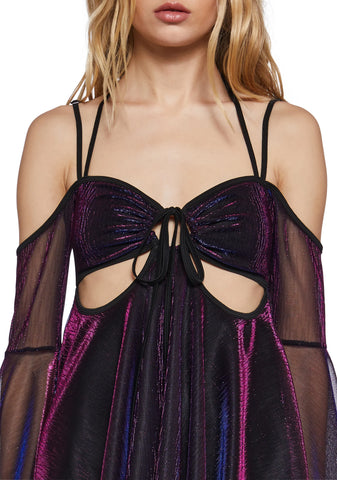 Lightning In A Bottle Mini Dress - Iridescent