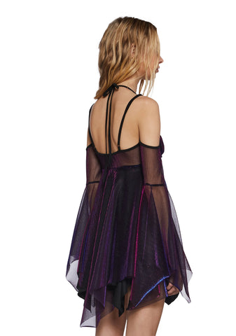 Lightning In A Bottle Mini Dress - Iridescent