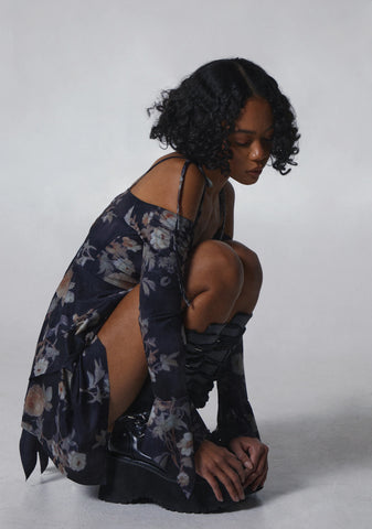 F is For Fairies Handkerchief Dress - Spring Floral