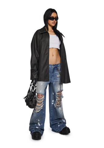 Hot Reputation Wide Leg Jeans