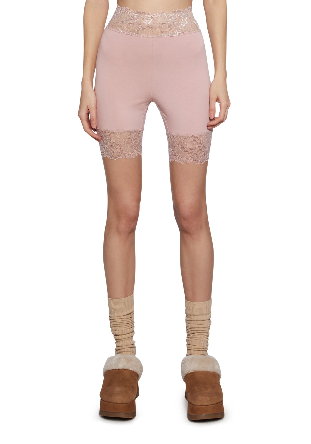 Rumor Romance Biker Shorts - Pink