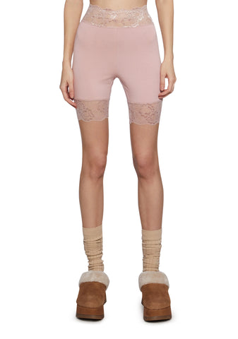 Rumor Romance Biker Shorts - Pink