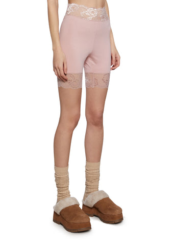 Rumor Romance Biker Shorts - Pink