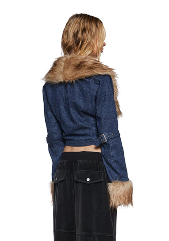 Covet Moto Jacket - Denim