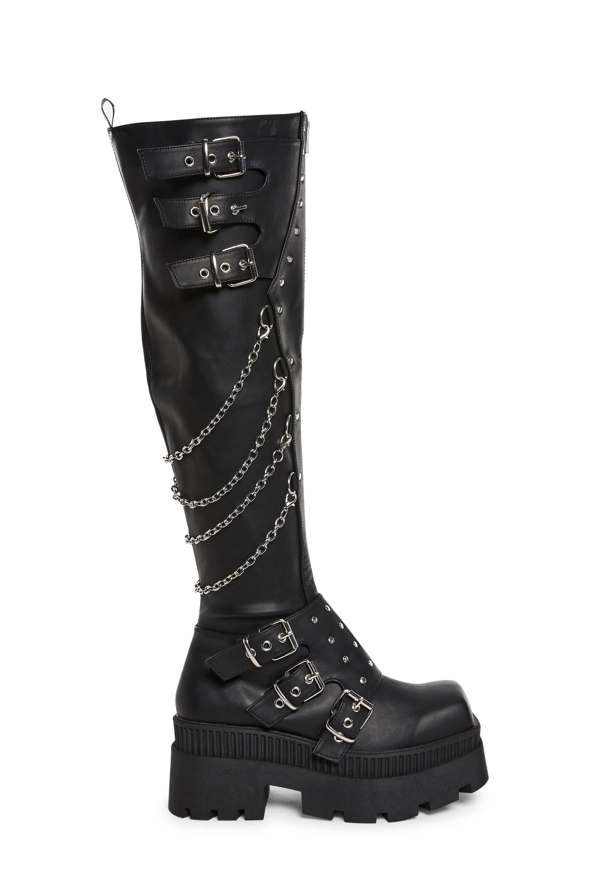 Wrath-310 Platform Thigh High Boots
