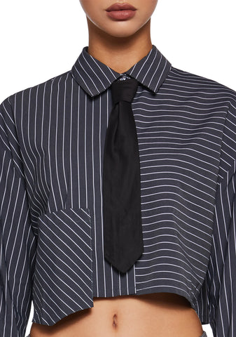 Office Hours Button Up Shirt - Gray