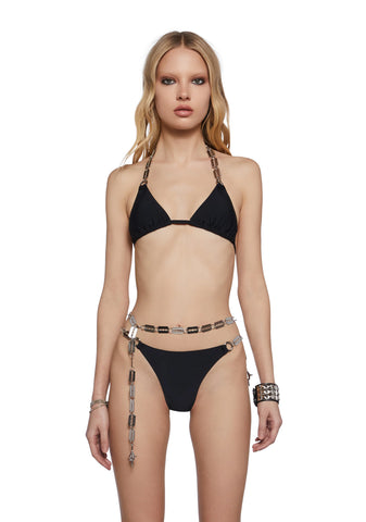 Chord Bikini Set With Razor Charms