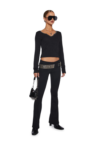 There’s No Other Flare Pants - Black