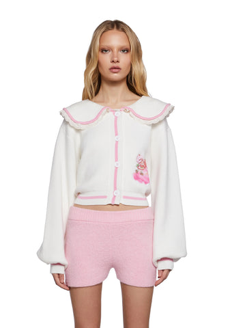 Berry Companions Knit Cardigan