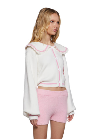 Berry Companions Knit Cardigan