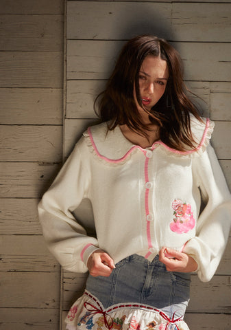 Berry Companions Knit Cardigan