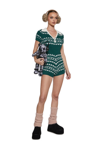 Chalet Dreams Fuzzy Romper