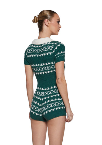 Chalet Dreams Fuzzy Romper