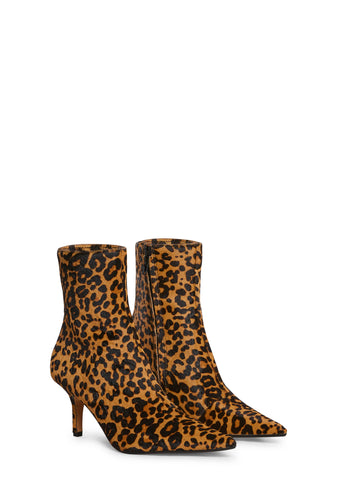 Alston-L Leopard Print Booties