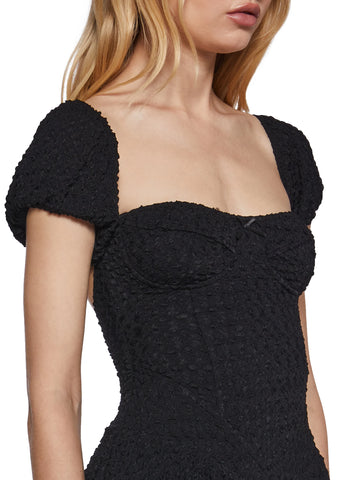 Blind Date Fit N’ Flare Dress - Black