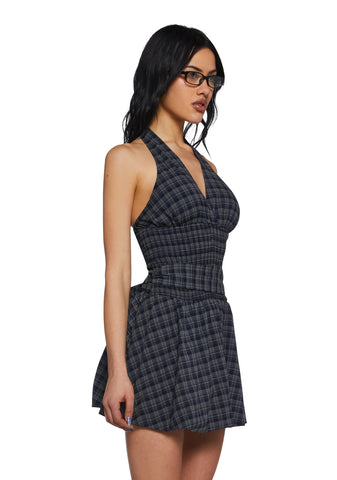 Bookish Type Halter Dress