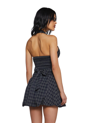 Bookish Type Halter Dress