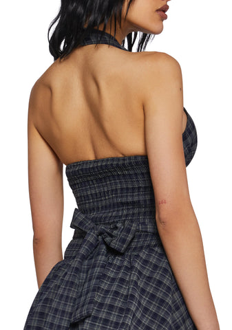 Bookish Type Halter Dress