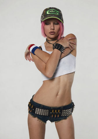 Brass .308 Bullet Studded Belt