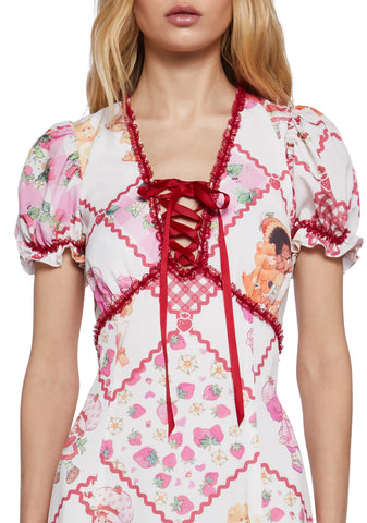 Meadow Mornings Quilt Maxi Dress