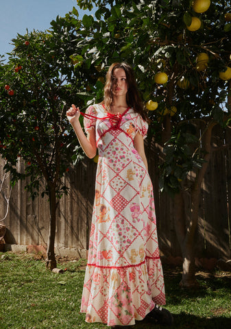 Meadow Mornings Quilt Maxi Dress