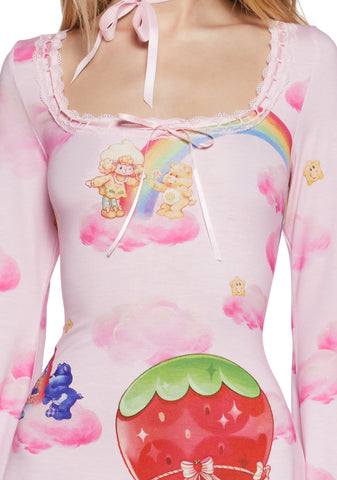 Clouds And Rainbows Mini Dress