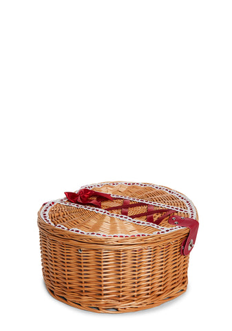 Sweet Sharing Heart Picnic Basket