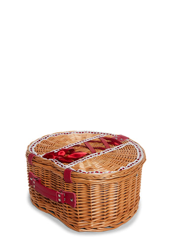 Sweet Sharing Heart Picnic Basket