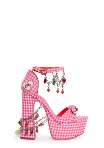 Holy Revelation Platform Heels - Gingham