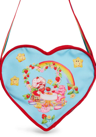 Over Tea Canvas Heart Bag