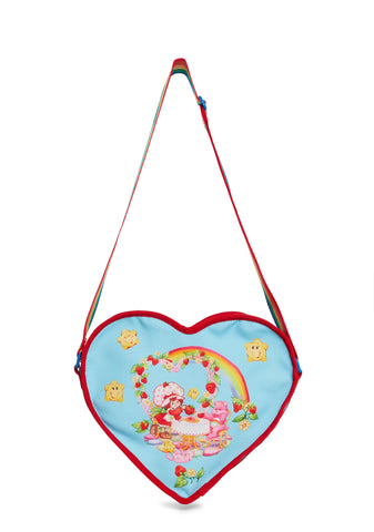 Over Tea Canvas Heart Bag