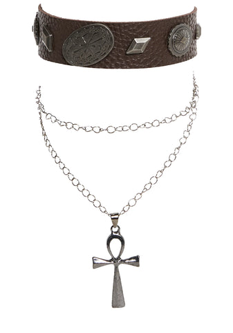 Key Of Life Layered Necklace