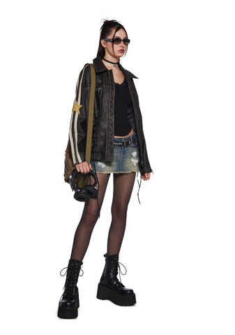 Text Me Long Sleeve Top - Black