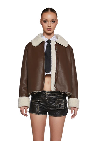 Spitfire Romance Vegan Leather Coat