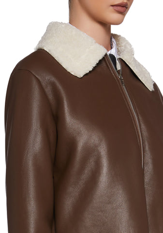 Spitfire Romance Vegan Leather Coat