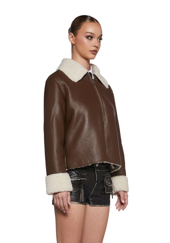 Spitfire Romance Vegan Leather Coat