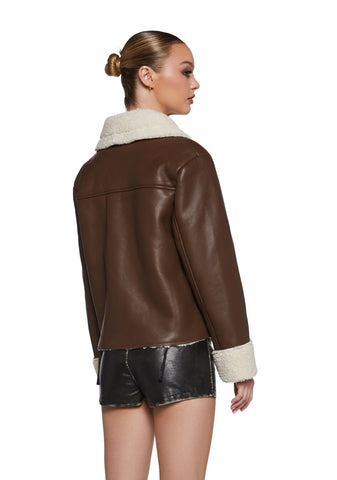 Spitfire Romance Vegan Leather Coat