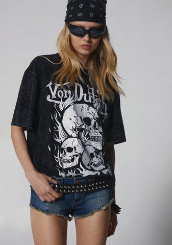 Skull Graphic Oversized Tee