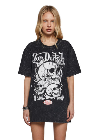Skull Graphic Oversized Tee