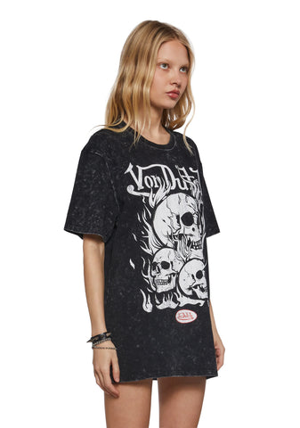 Skull Graphic Oversized Tee