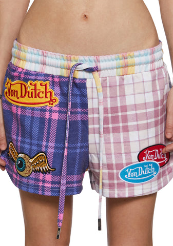 Patchwork Graphic Lounge Shorts