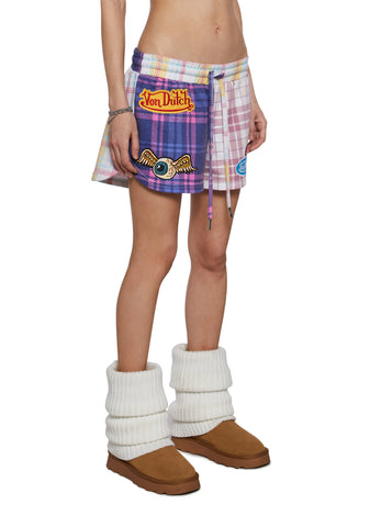 Patchwork Graphic Lounge Shorts